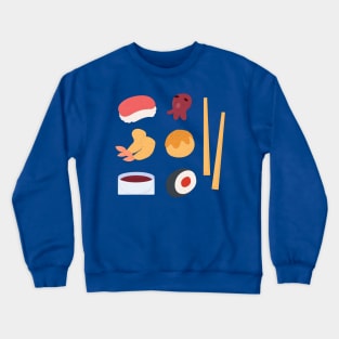Hand Drawn Japan Food Illustration Crewneck Sweatshirt